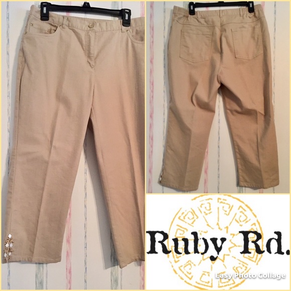 RUBY RD. Crop Pants/Capris - Picture 1 of 7